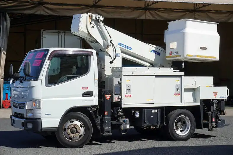 三菱 キャンター 小型 高所・建柱車 高所作業車 電工仕様 の中古トラック【車両No.160307】