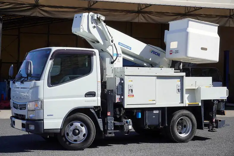 三菱 キャンター 小型 高所・建柱車 高所作業車 電工仕様 の中古トラック【車両No.160720】