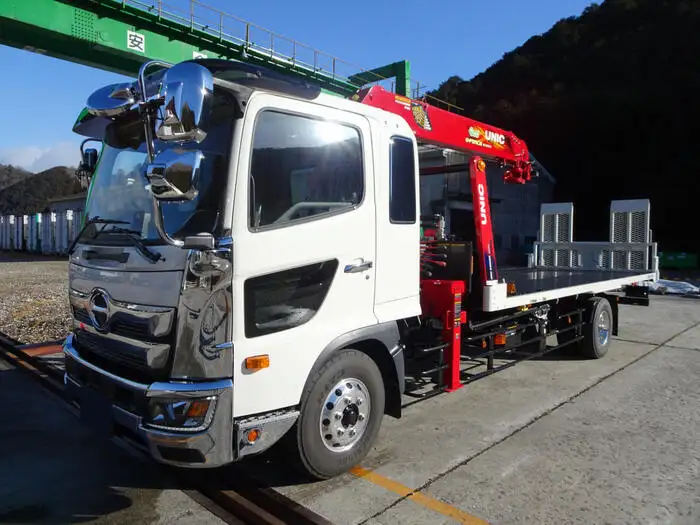 日野 レンジャー 中型/増トン 車両重機運搬 5段クレーン ラジコン の中古トラック【車両No.160916】