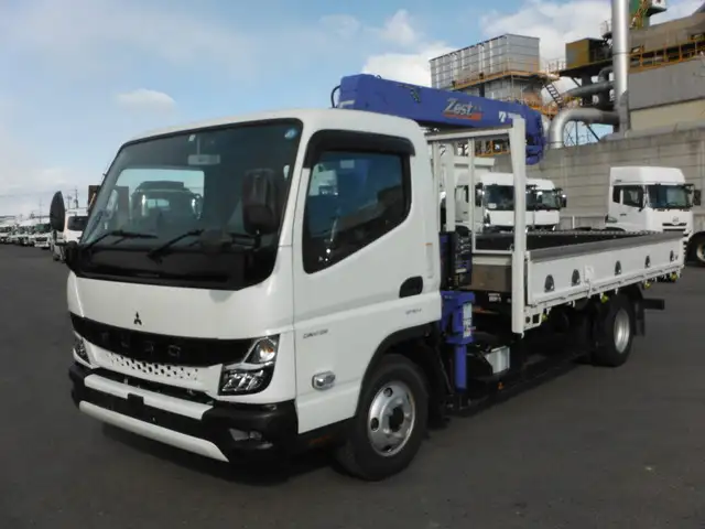 三菱 キャンター 小型 クレーン付 床鉄板 4段 の中古トラック【車両No.161149】