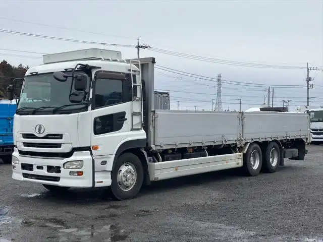 日産UD クオン 大型 平ボディ 床鉄板 アルミブロック の中古トラック【車両No.161671】