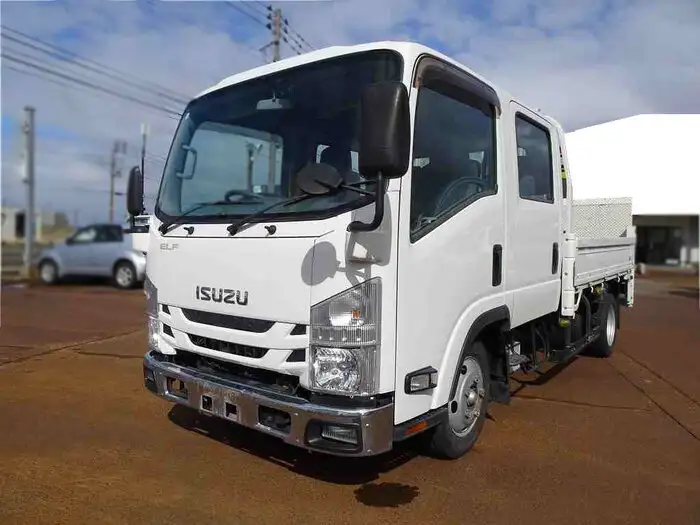 いすゞ エルフ 小型 平ボディ Wキャブ パワーゲート の中古トラック【車両No.161753】