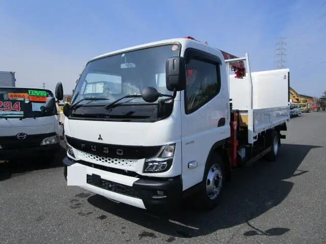 三菱 キャンター 小型 クレーン付 パワーゲート 4段 の中古トラック【車両No.162493】