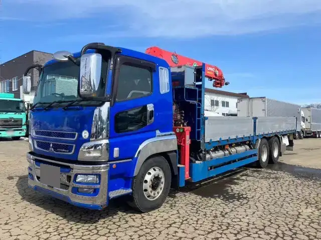 三菱 スーパーグレート 大型 クレーン付 アルミブロック エアサス の中古トラック【車両No.162573】