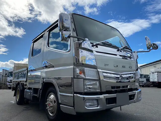 三菱 キャンター 小型 平ボディ Wキャブ パワーゲート の中古トラック【車両No.162742】
