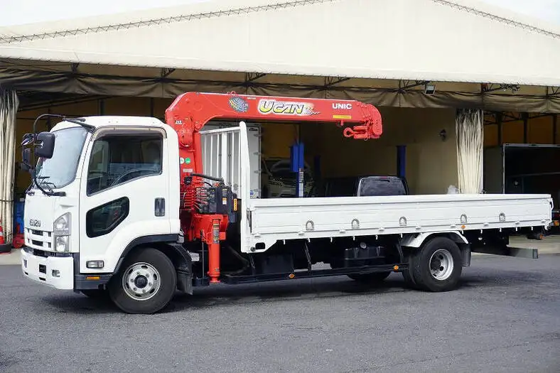 いすゞ フォワード 中型/増トン クレーン付 床鉄板 4段 の中古トラック【車両No.163379】
