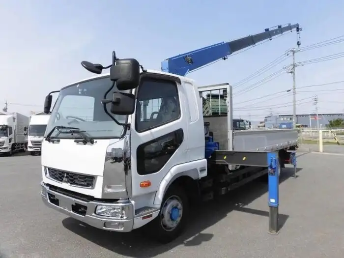 三菱 ファイター 中型/増トン クレーン付 床鉄板 アルミブロック の中古トラック【車両No.163461】