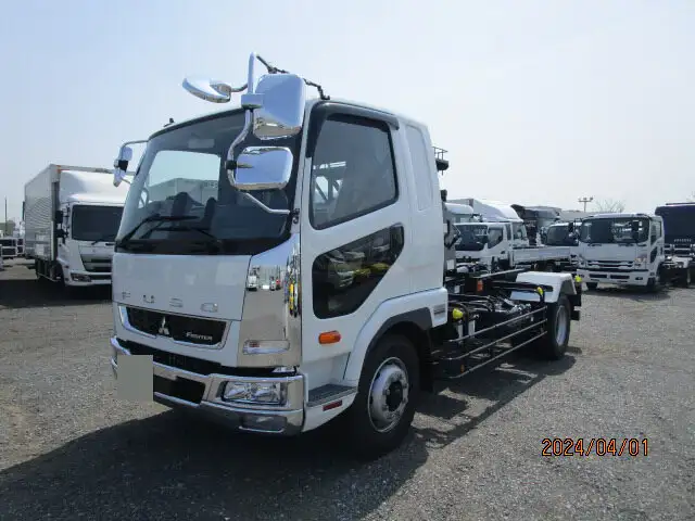 三菱 ファイター 中型/増トン アームロール ツインホイスト ベッド の中古トラック【車両No.163684】