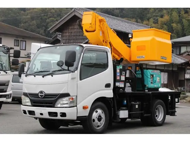 日野 デュトロ 小型 高所・建柱車 高所作業車 電工仕様 の中古トラック【車両No.163486】