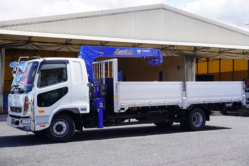 三菱 ファイター 中型/増トン クレーン付 アルミブロック 4段 の中古トラック【車両No.163856】
