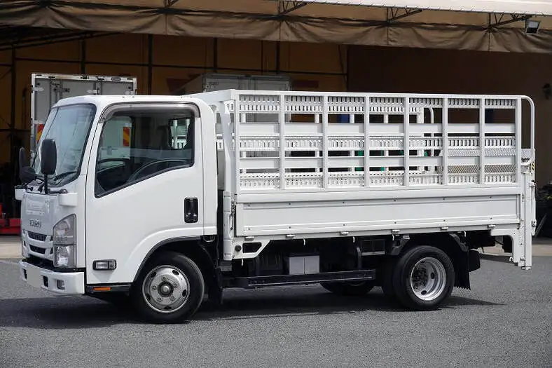 いすゞ エルフ 小型 平ボディ パワーゲート 床鉄板 の中古トラック【車両No.163843】
