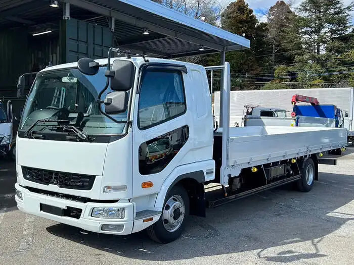 三菱 ファイター 中型/増トン 平ボディ アルミブロック ベッド の中古トラック【車両No.164404】