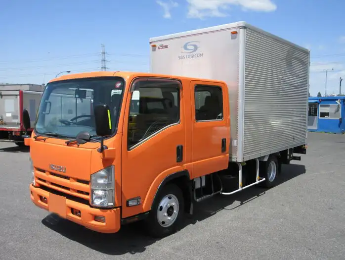 いすゞ エルフ 小型 アルミバン Wキャブ パワーゲート の中古トラック【車両No.164470】