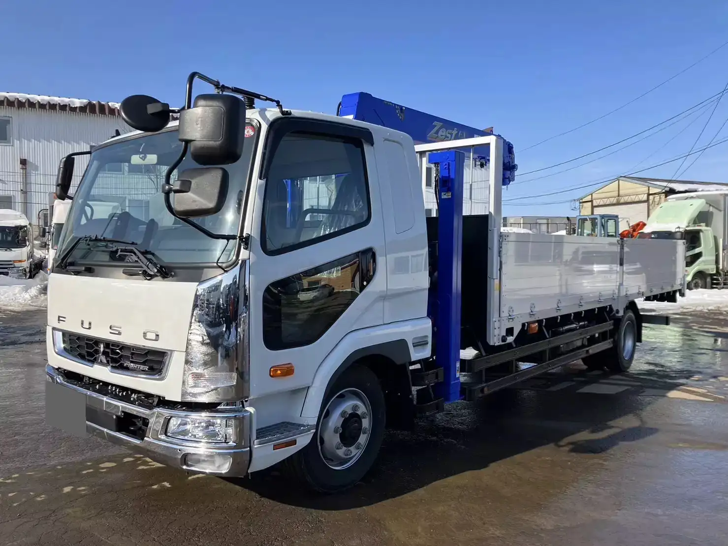 三菱 ファイター 中型/増トン 車両重機運搬 4段クレーン ラジコン の中古トラック【車両No.165196】