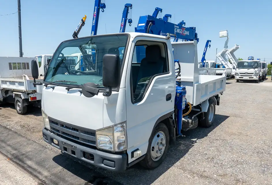 いすゞ エルフ 小型 ダンプ クレーン付き SKG-NKR85AD の中古トラック【車両No.165205】