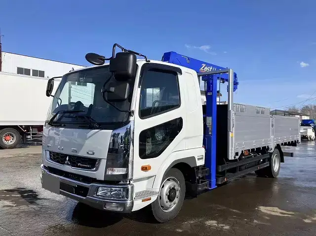 三菱 ファイター 中型/増トン 車両重機運搬 4段クレーン ラジコン の中古トラック【車両No.165557】