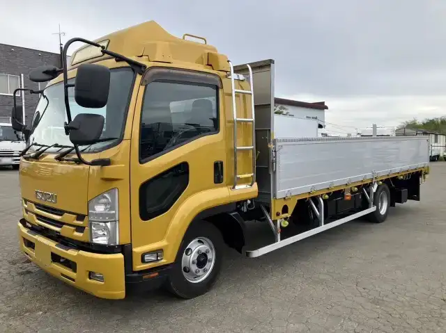 いすゞ フォワード 中型/増トン 平ボディ アルミブロック ベッド の中古トラック【車両No.165579】