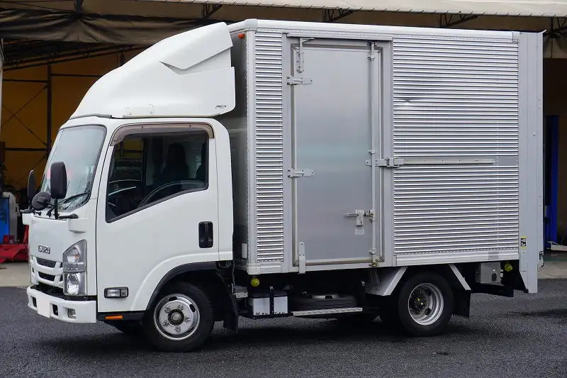いすゞ エルフ 小型 アルミバン パワーゲート サイドドア の中古トラック【車両No.165578】