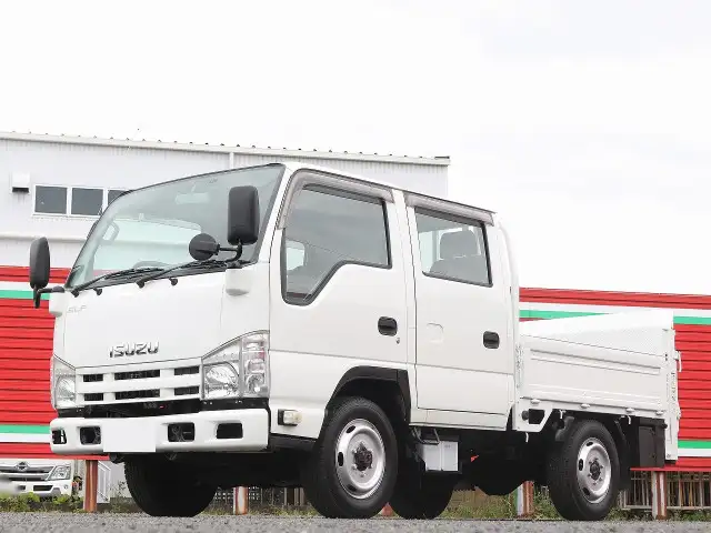 いすゞ エルフ 小型 平ボディ Wキャブ パワーゲート の中古トラック【車両No.166348】