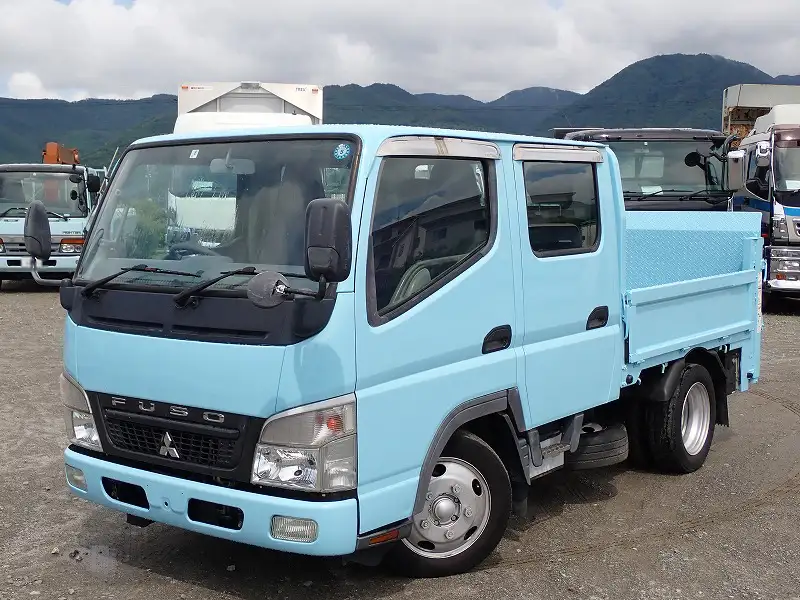 三菱 キャンター 小型 平ボディ Wキャブ パワーゲート の中古トラック【車両No.166506】