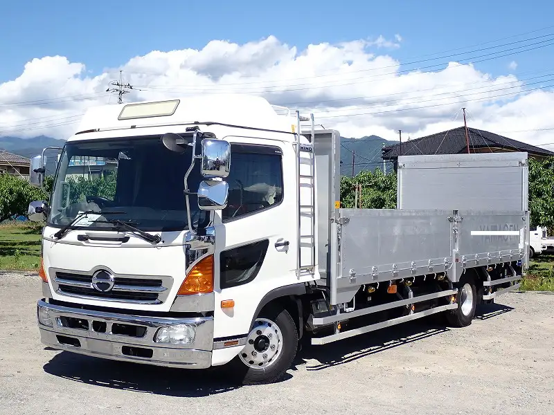 日野 レンジャー 中型/増トン 平ボディ パワーゲート 床鉄板 の中古トラック【車両No.166509】