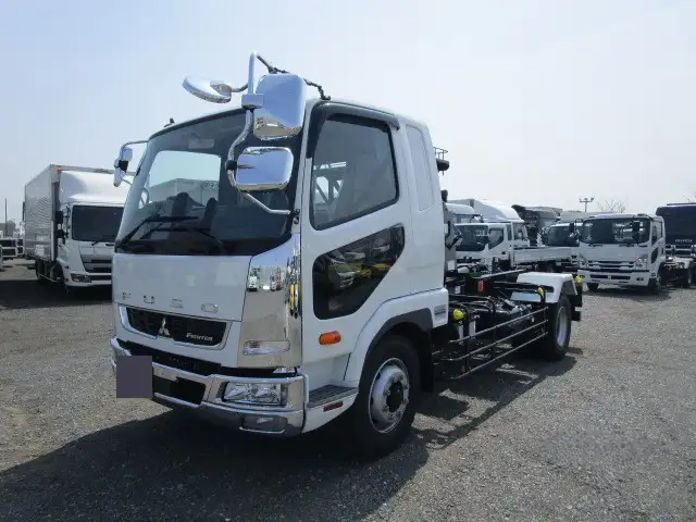 三菱 ファイター 中型/増トン アームロール ツインホイスト ベッド の中古トラック【車両No.166849】