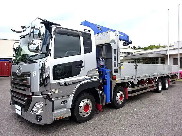 日産UD クオン 大型 クレーン付 アルミブロック エアサス の中古トラック【車両No.166831】