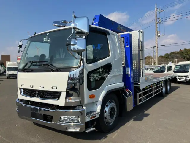 三菱 ファイター 中型/増トン 車両重機運搬 4段クレーン ラジコン の中古トラック【車両No.167153】