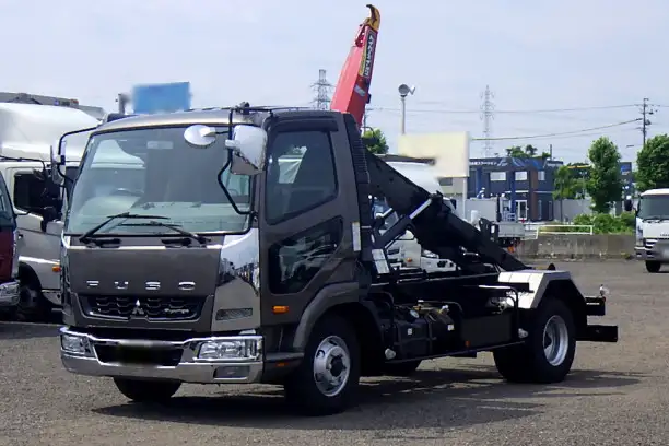 三菱 ファイター 中型/増トン アームロール ツインホイスト TKG-FK71F の中古トラック【車両No.167550】