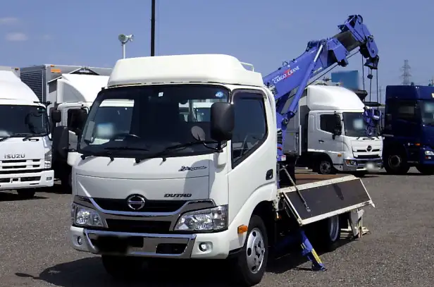 日野 デュトロ 小型 クレーン付 横置簡易クレーン パワーゲート の中古トラック【車両No.167509】