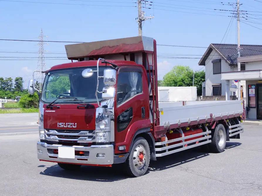 いすゞ フォワード 中型/増トン 平ボディ アルミブロック LKG-FTR90S2 の中古トラック【車両No.167576】
