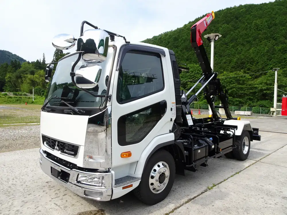 三菱 ファイター 中型/増トン アームロール ツインホイスト 2KG-FK72F の中古トラック【車両No.167786】