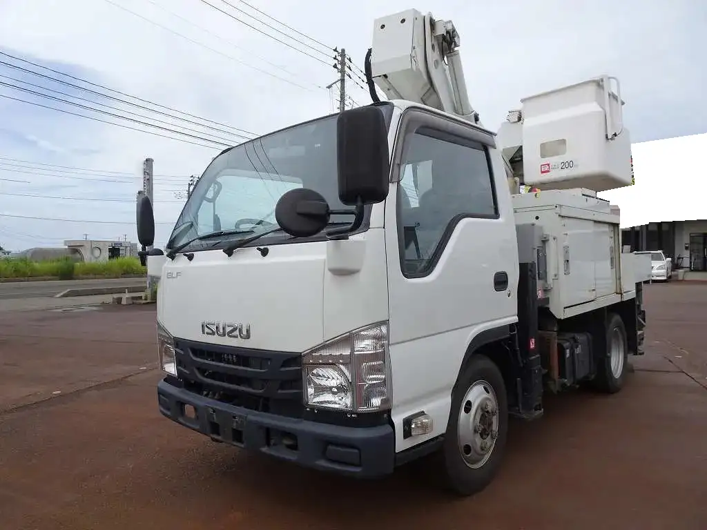 いすゞ エルフ 小型 高所・建柱車 高所作業車 電工仕様 の中古トラック【車両No.167839】