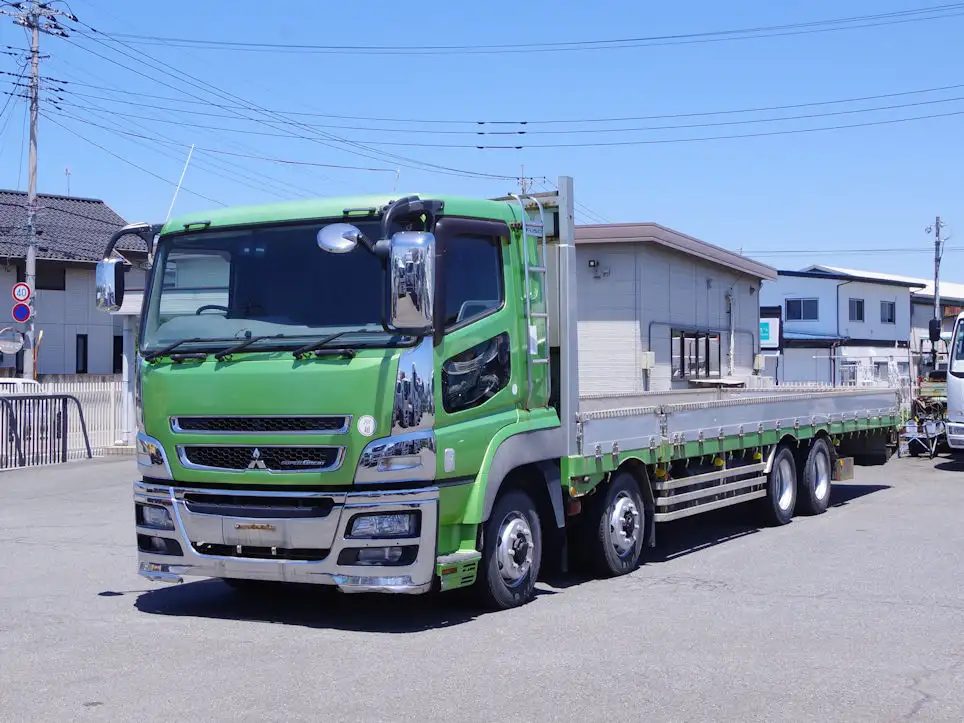 三菱 スーパーグレート 大型 平ボディ 床鉄板 アルミブロック の中古トラック【車両No.167992】