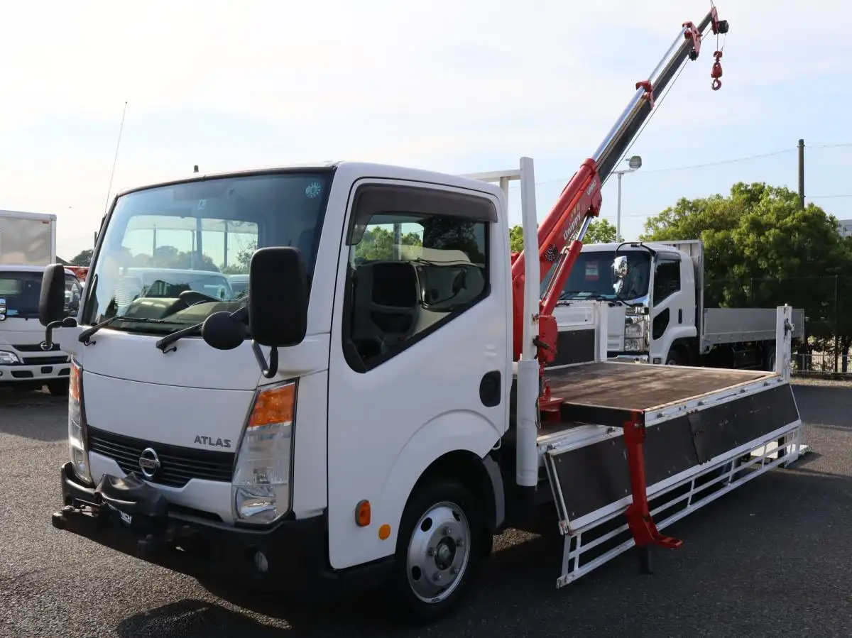 日産 アトラス 小型 クレーン付 横置簡易クレーン パワーゲート の中古トラック【車両No.167975】