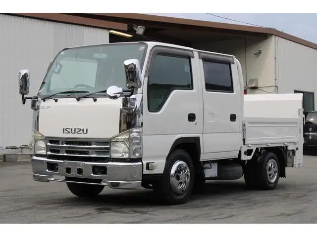 いすゞ エルフ 小型 平ボディ Wキャブ パワーゲート の中古トラック【車両No.168361】