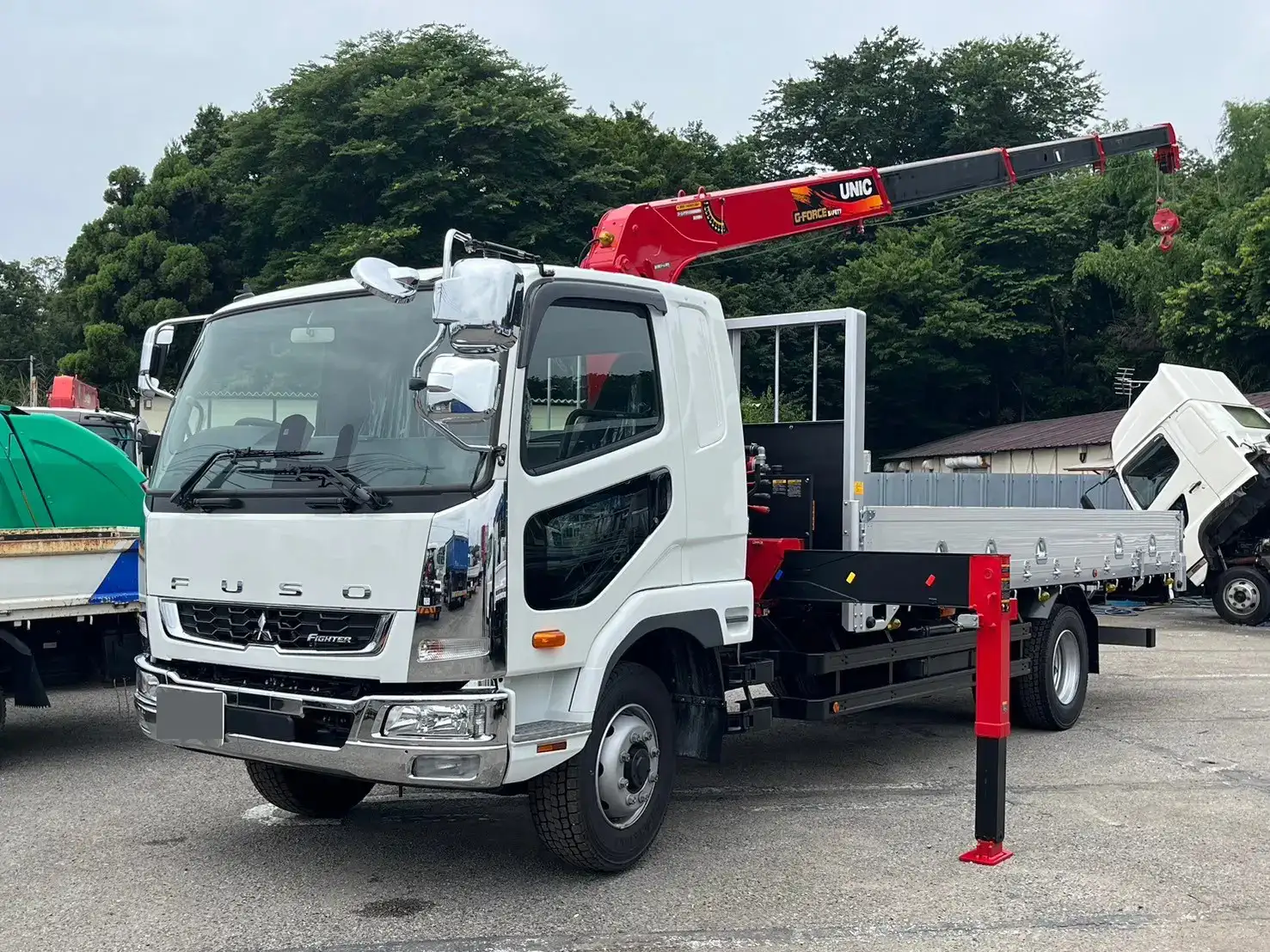 三菱 ファイター 中型/増トン クレーン付 アルミブロック 4段 の中古トラック【車両No.168488】