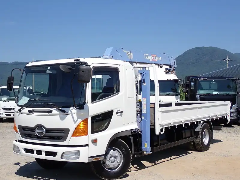 日野 レンジャー 中型/増トン 車両重機運搬 4段クレーン ラジコン の中古トラック【車両No.168812】