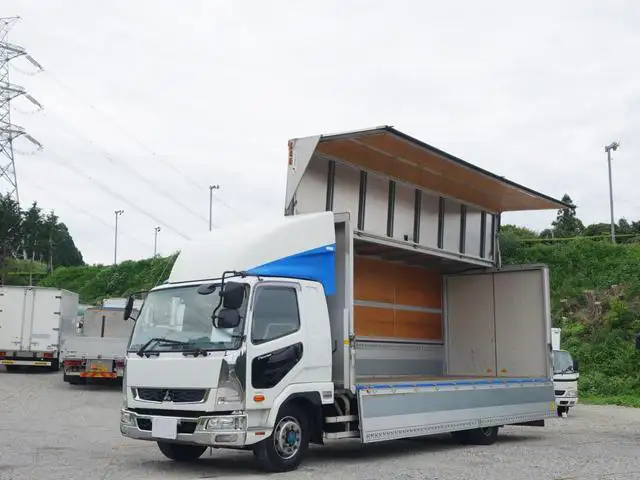 三菱 ファイター 中型/増トン ウイング エアサス ベッド の中古トラック【車両No.168946】