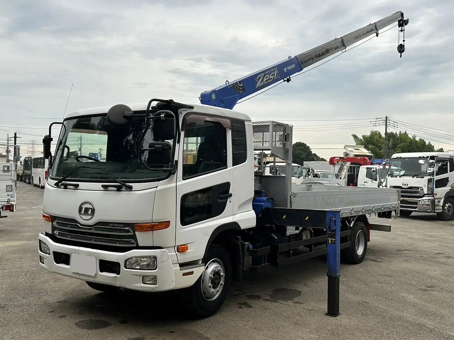 日産UD コンドル 中型/増トン クレーン付 床鉄板 アルミブロック の中古トラック【車両No.168953】