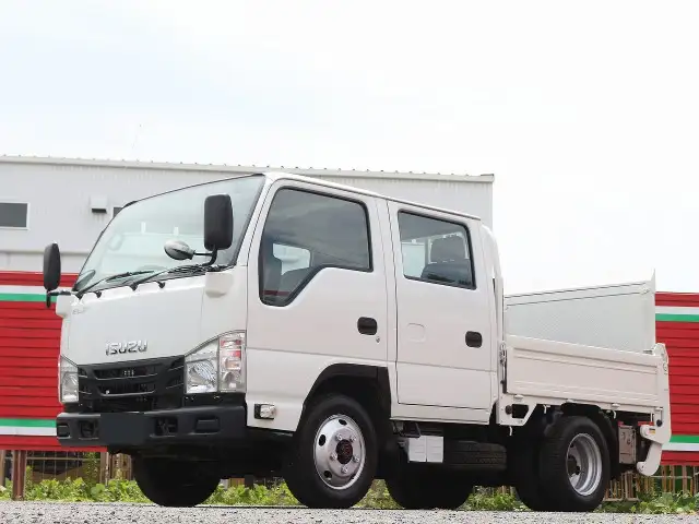 いすゞ エルフ 小型 平ボディ Wキャブ パワーゲート の中古トラック【車両No.169040】