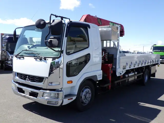 三菱 ファイター 中型/増トン クレーン付 床鉄板 アルミブロック の中古トラック【車両No.169430】
