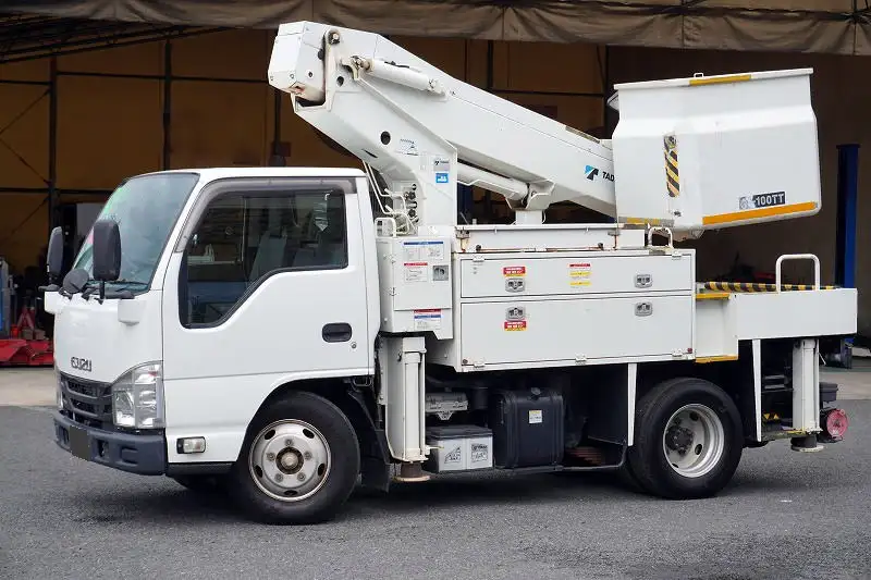 いすゞ エルフ 小型 高所・建柱車 高所作業車 電工仕様 の中古トラック【車両No.170089】