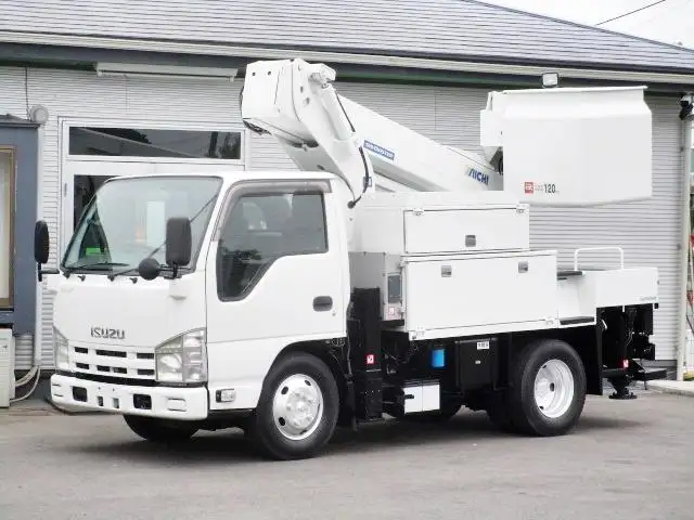 いすゞ エルフ 小型 高所・建柱車 高所作業車 電工仕様 の中古トラック【車両No.170401】