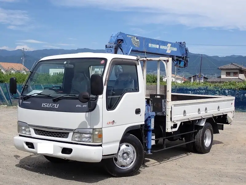 いすゞ エルフ 小型 クレーン付 床鉄板 5段 の中古トラック【車両No.170679】