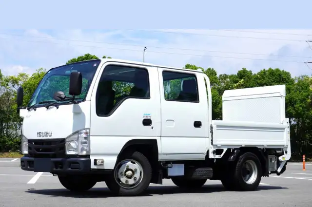 いすゞ エルフ 小型 平ボディ Wキャブ パワーゲート の中古トラック【車両No.170896】