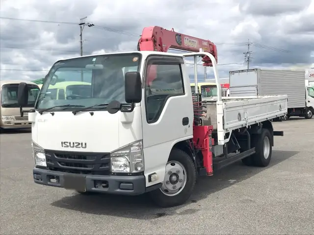 いすゞ エルフ 小型 クレーン付 4段 ラジコン の中古トラック【車両No.171012】