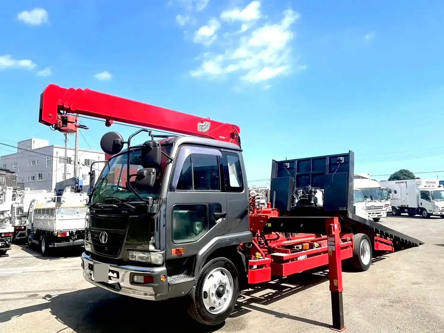 日産UD コンドル 中型/増トン 車両重機運搬 4段クレーン ラジコン の中古トラック【車両No.171265】