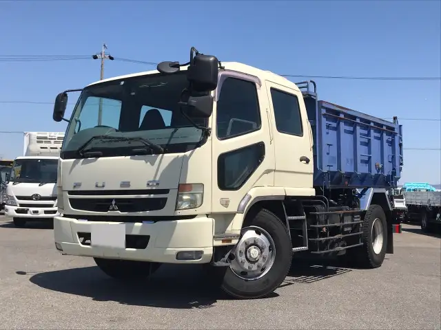 三菱 ファイター 中型/増トン ダンプ 土砂禁 ステンレス張り の中古トラック【車両No.171978】