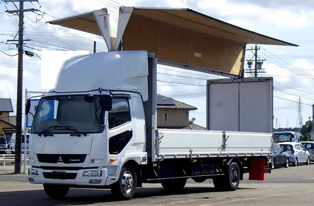 三菱 ファイター 中型/増トン ウイング ベッド TKG-FK61F の中古トラック【車両No.172351】